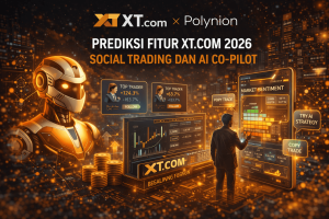 Prediksi fitur XT.com 2026 dengan social trading dan AI co-pilot untuk analisis market sentiment.