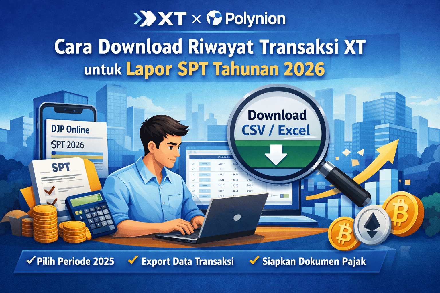 Download Riwayat Transaksi XT untuk SPT 2026
