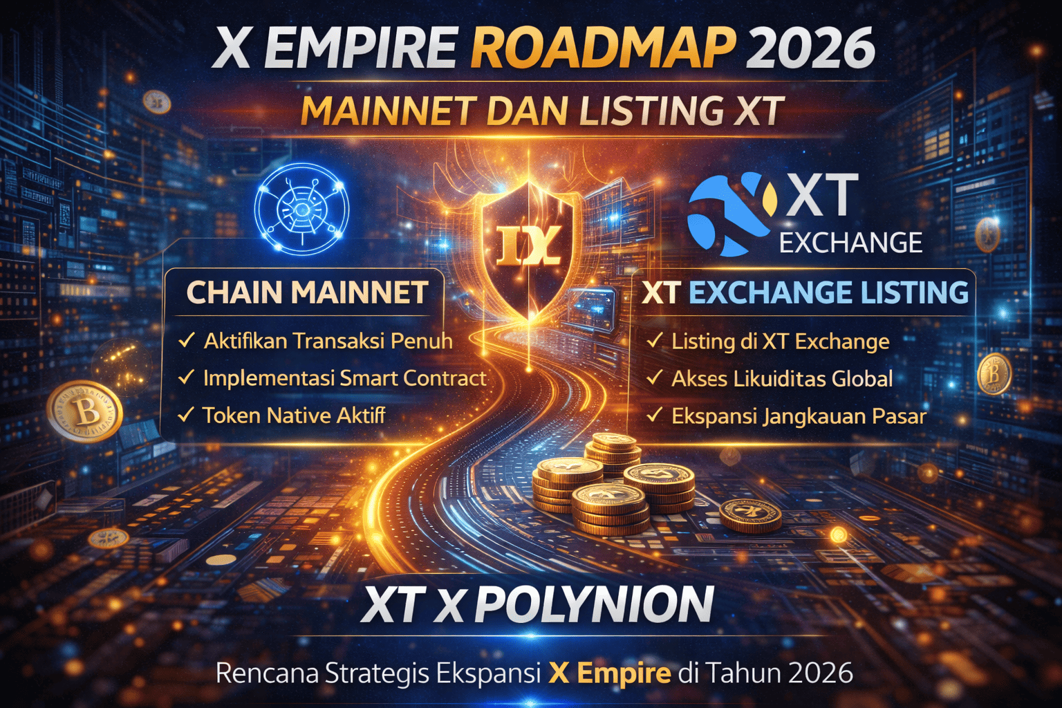 X Empire Roadmap 2026: Mainnet dan Listing XT