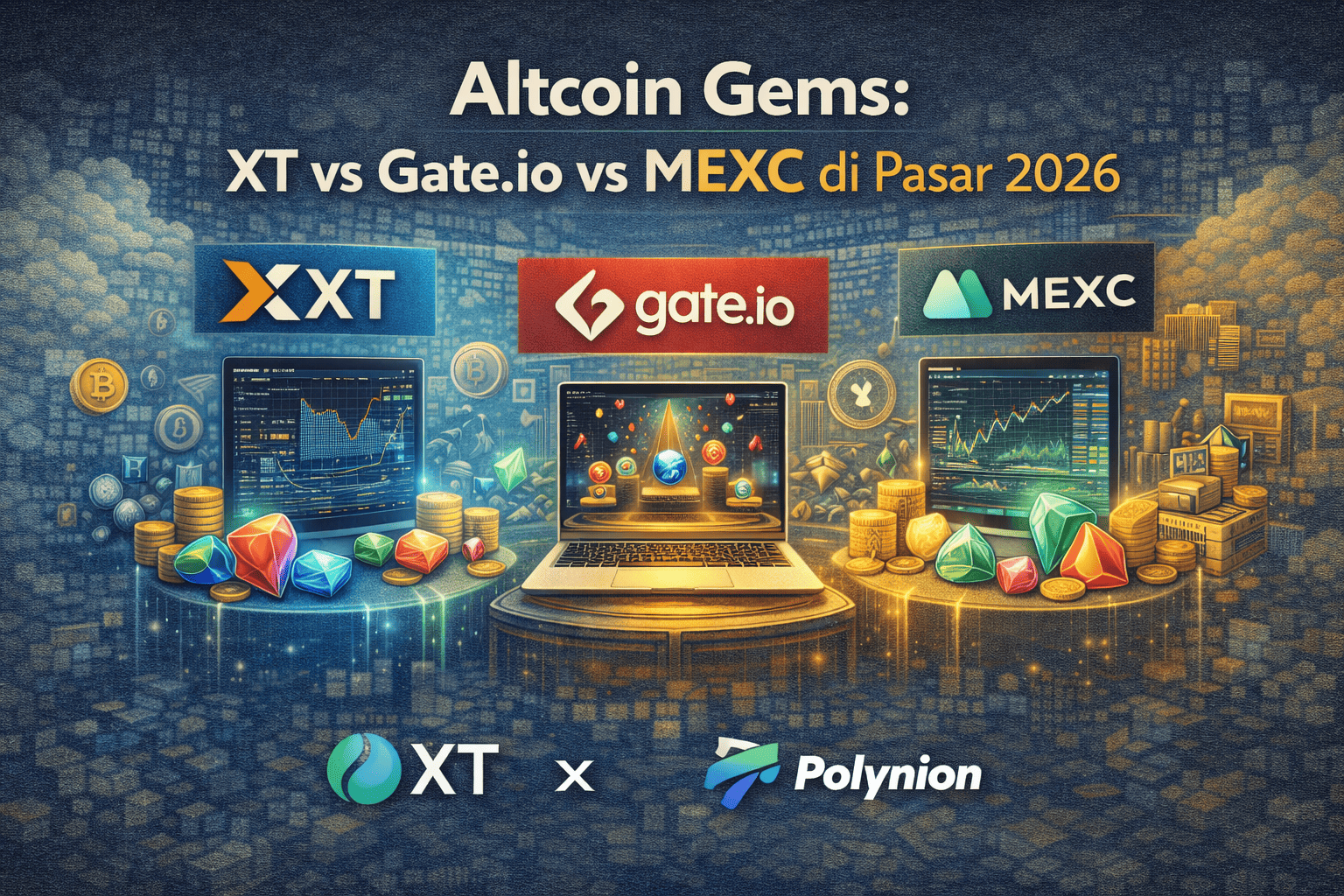 Altcoin Gems: XT vs Gate.io vs MEXC di Pasar 2026