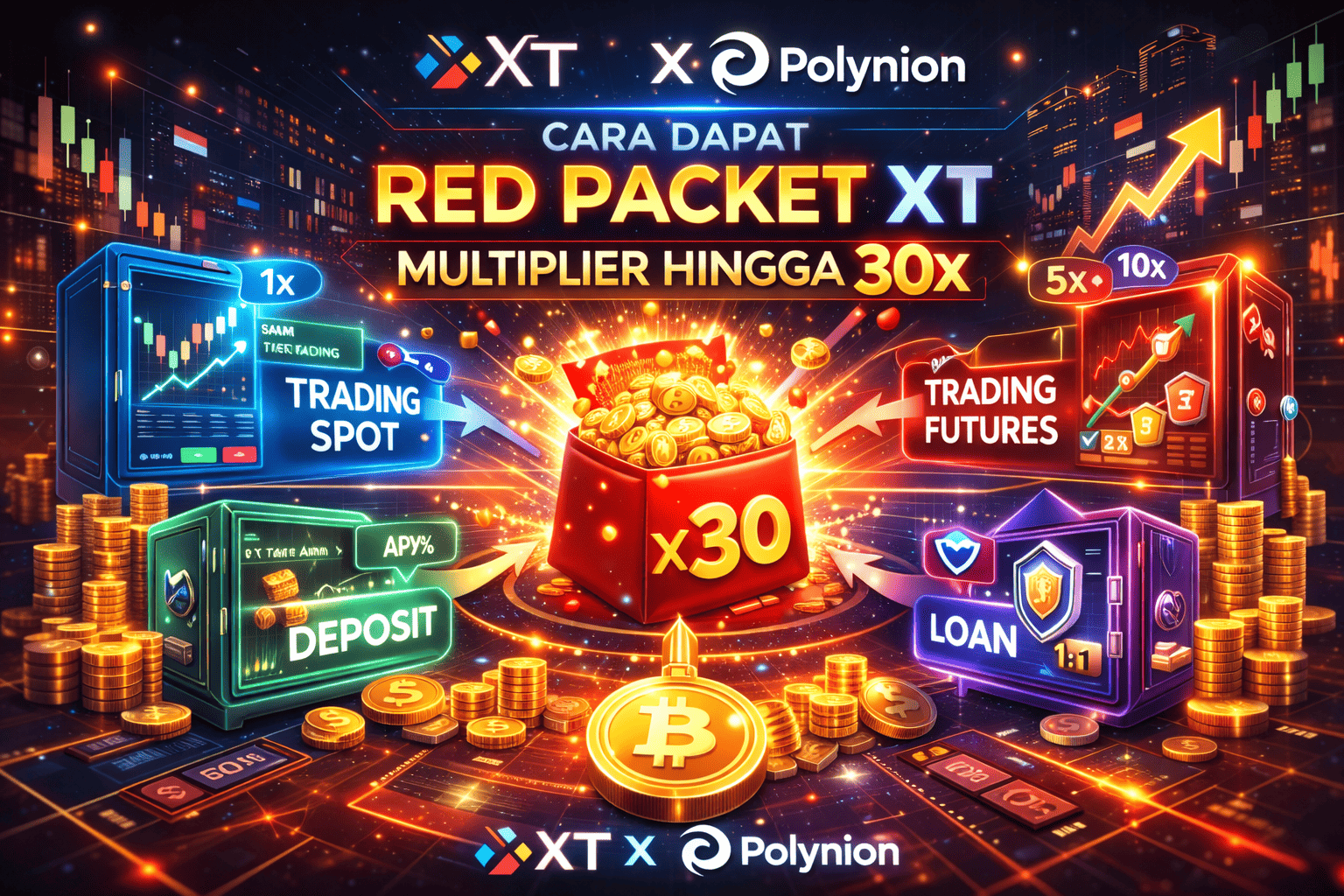 Cara Dapat Red Packet XT Multiplier Hingga 30x